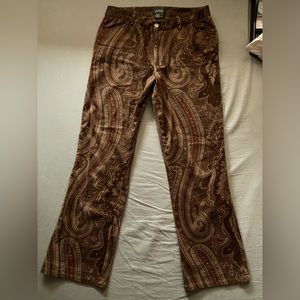 Ralph Lauren paisley flare pants